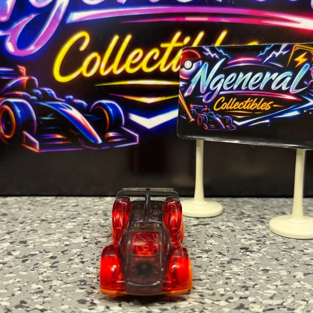 Hot Wheels Electrack Translucent Red Orange Wheels FJV50 2017 X-Raycers 1:64